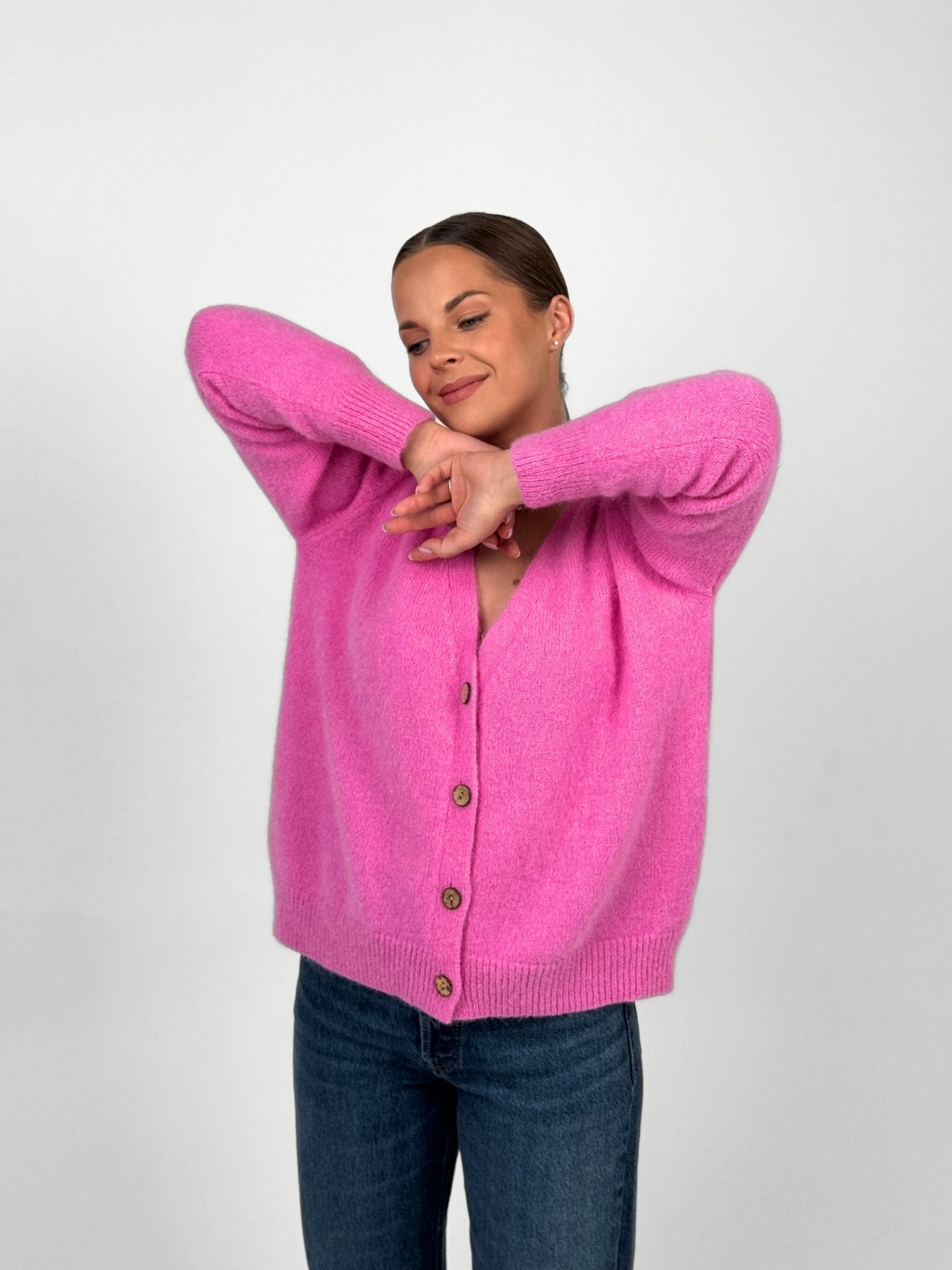 CAMILLE rožinis megztinis