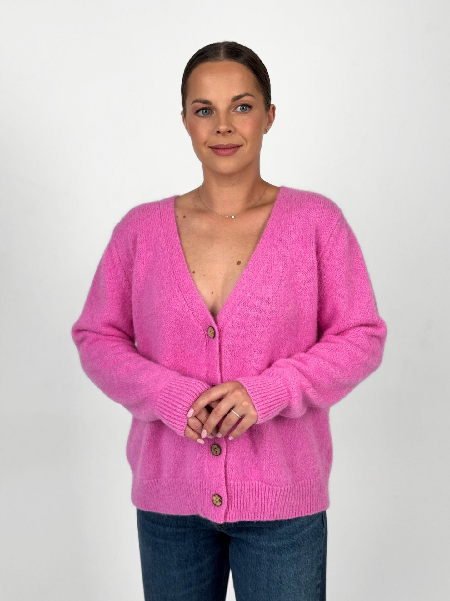 CAMILLE rožinis megztinis