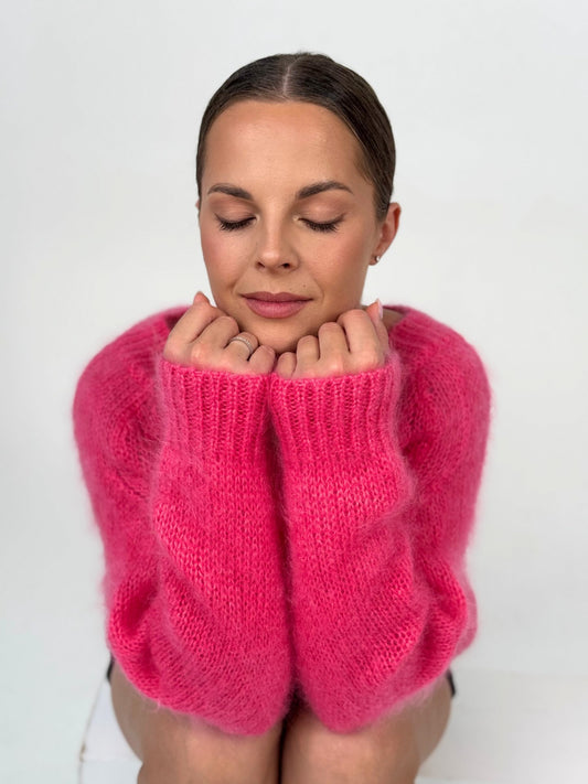 JULIETTE ryškiai rožinis megztinis