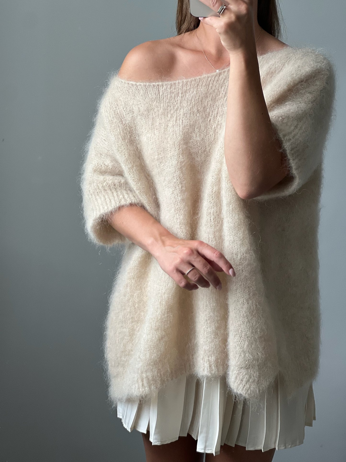 ELODIE rusvas megztinis