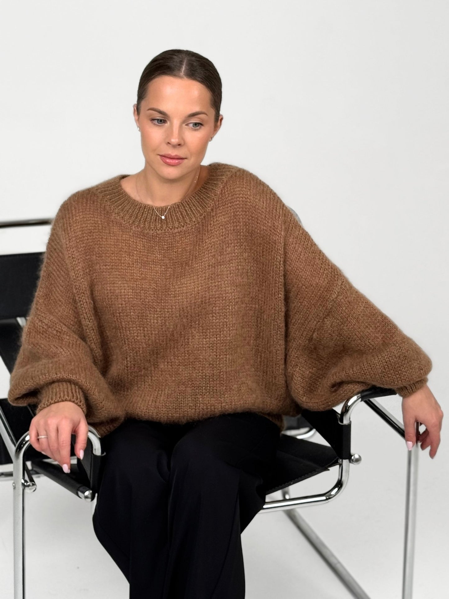 NOELLE rudas megztinis