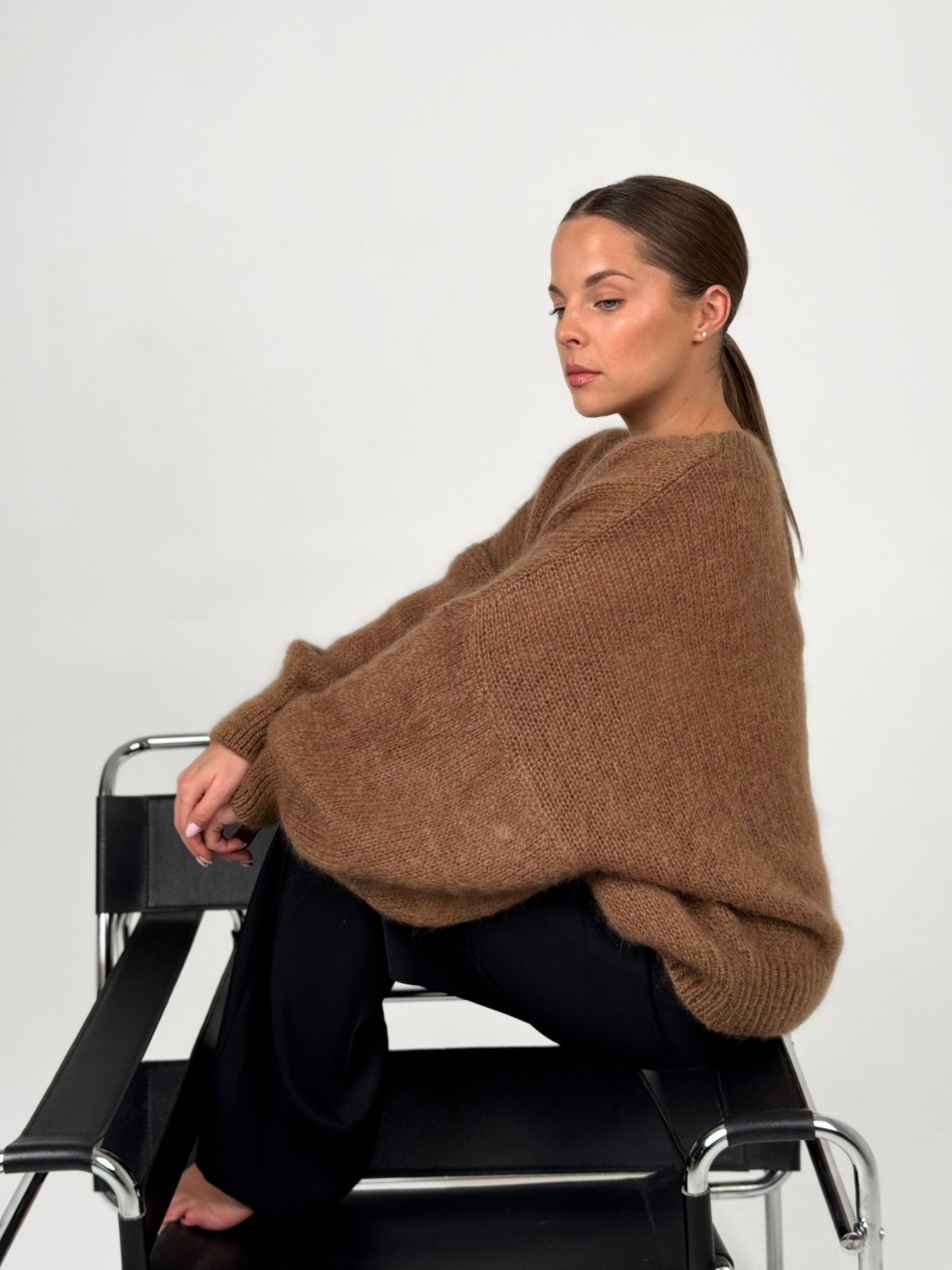 NOELLE rudas megztinis