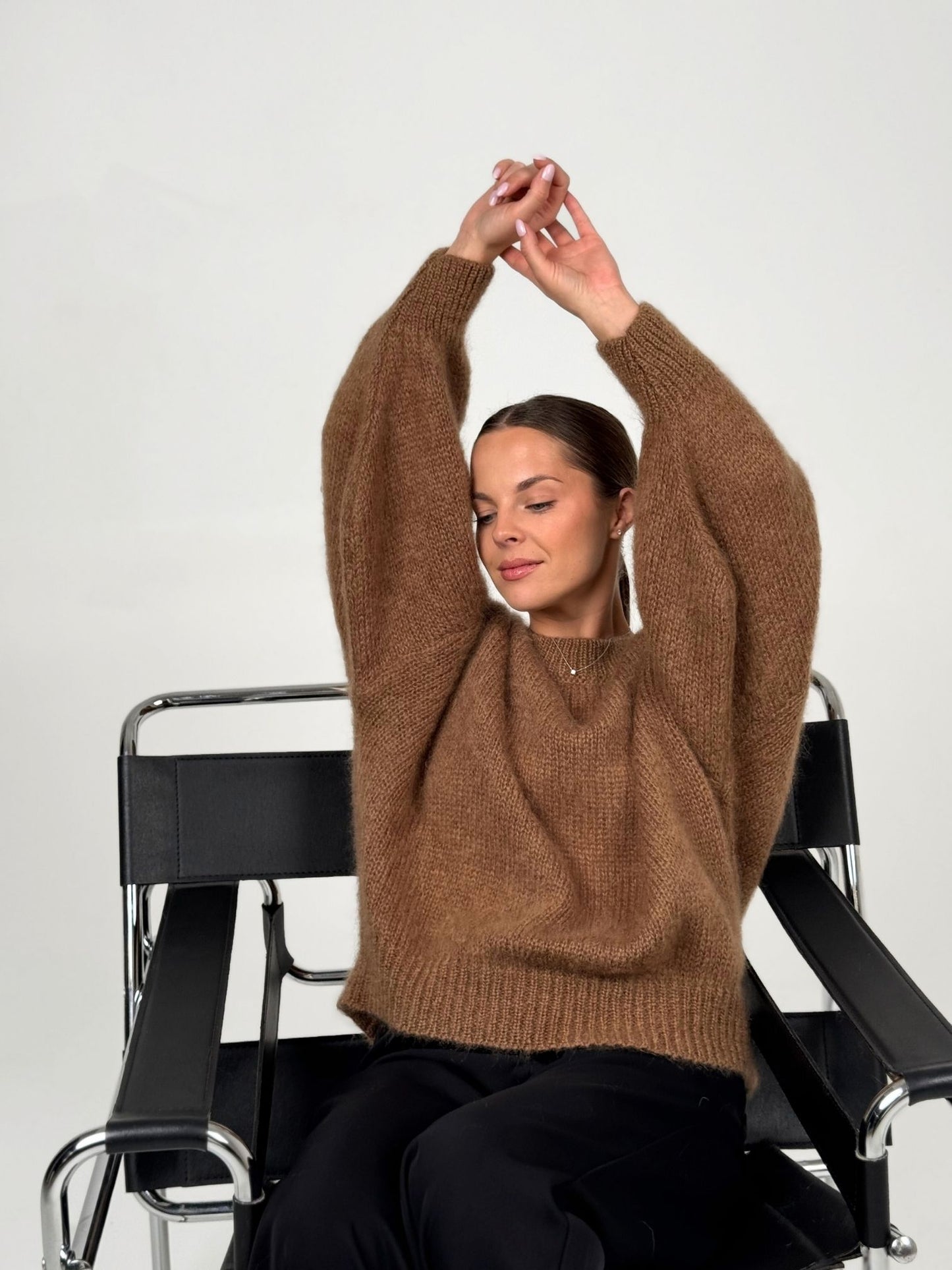 NOELLE rudas megztinis