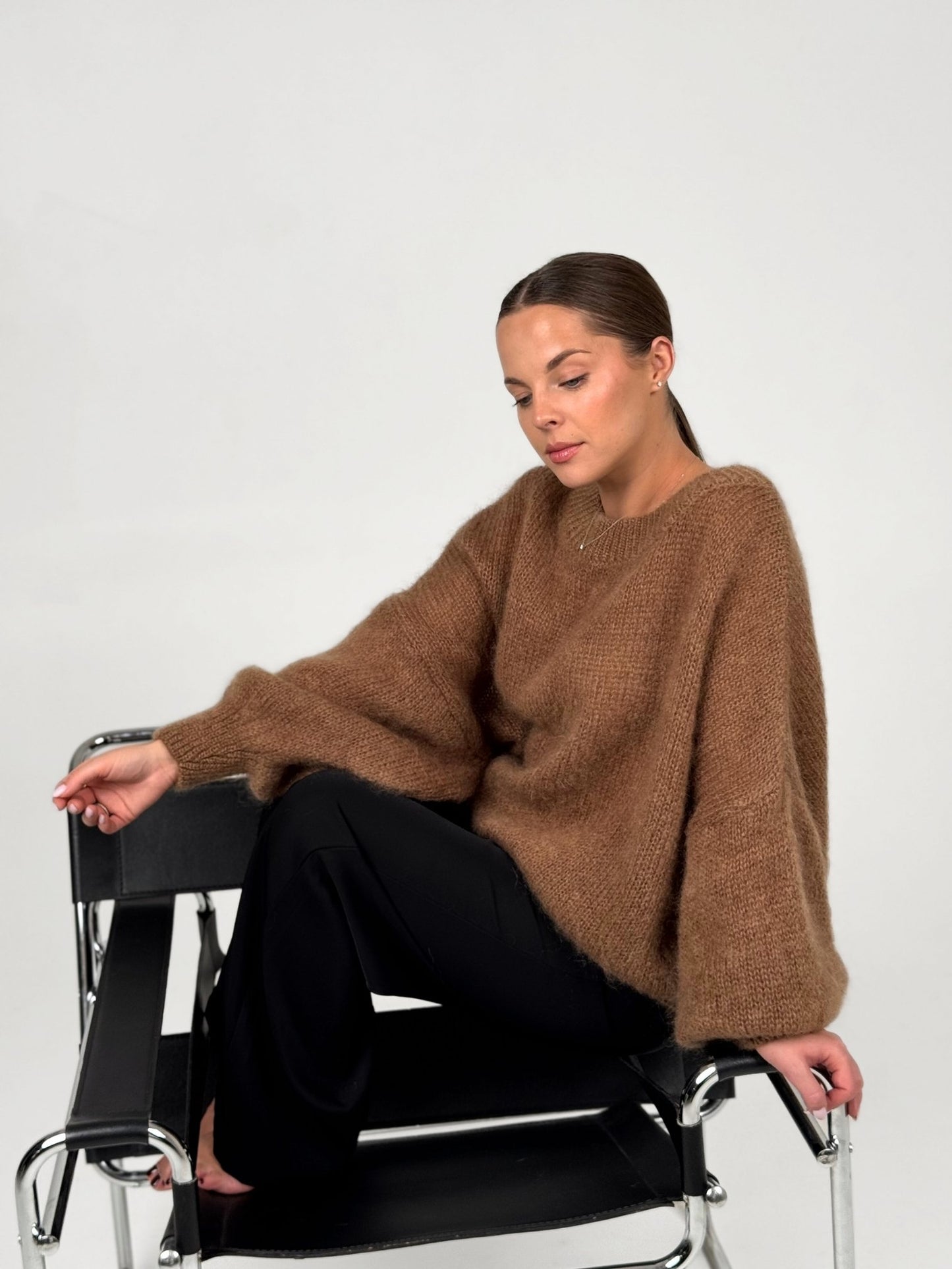 NOELLE rudas megztinis