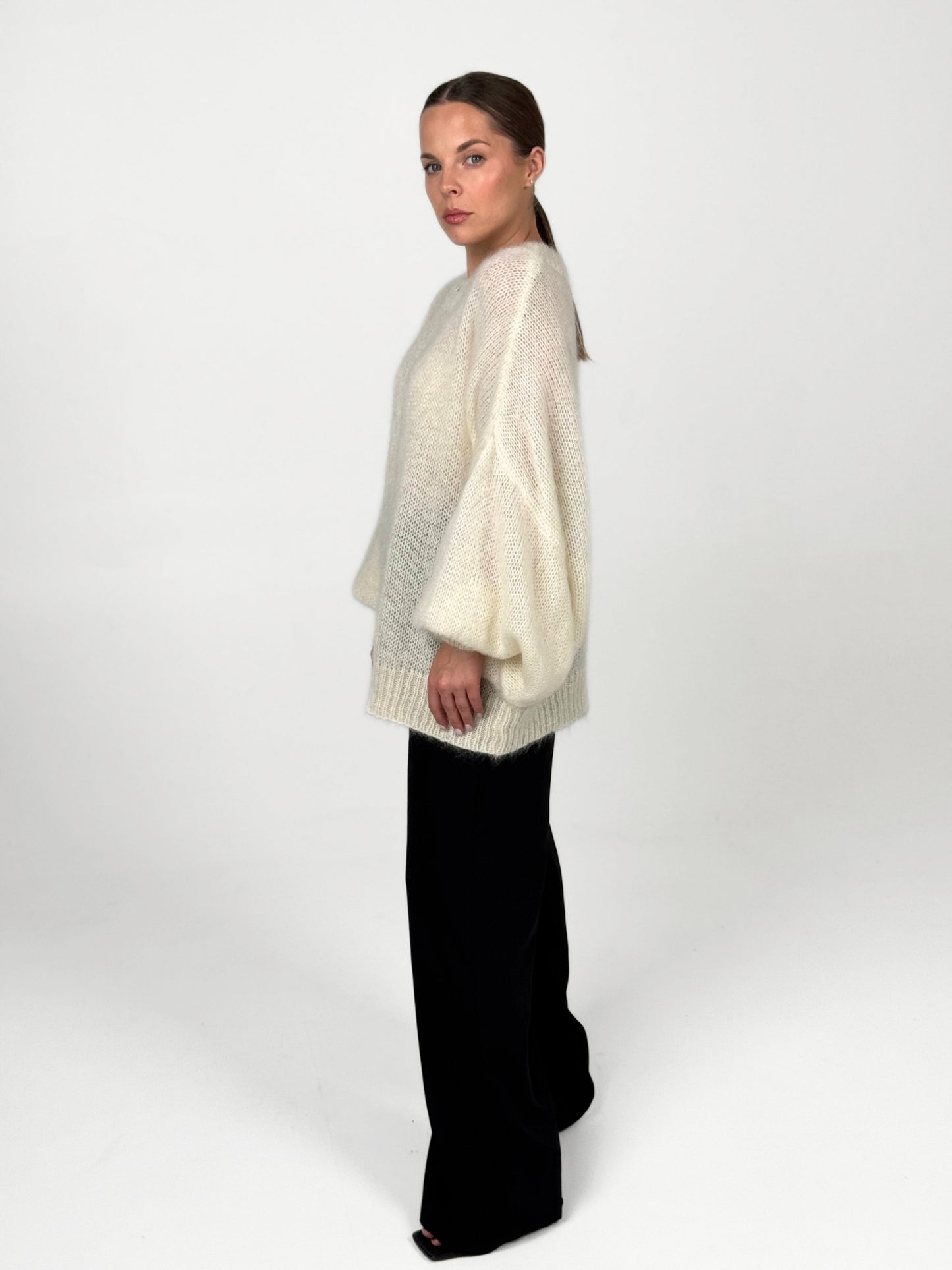 NOELLE baltas megztinis