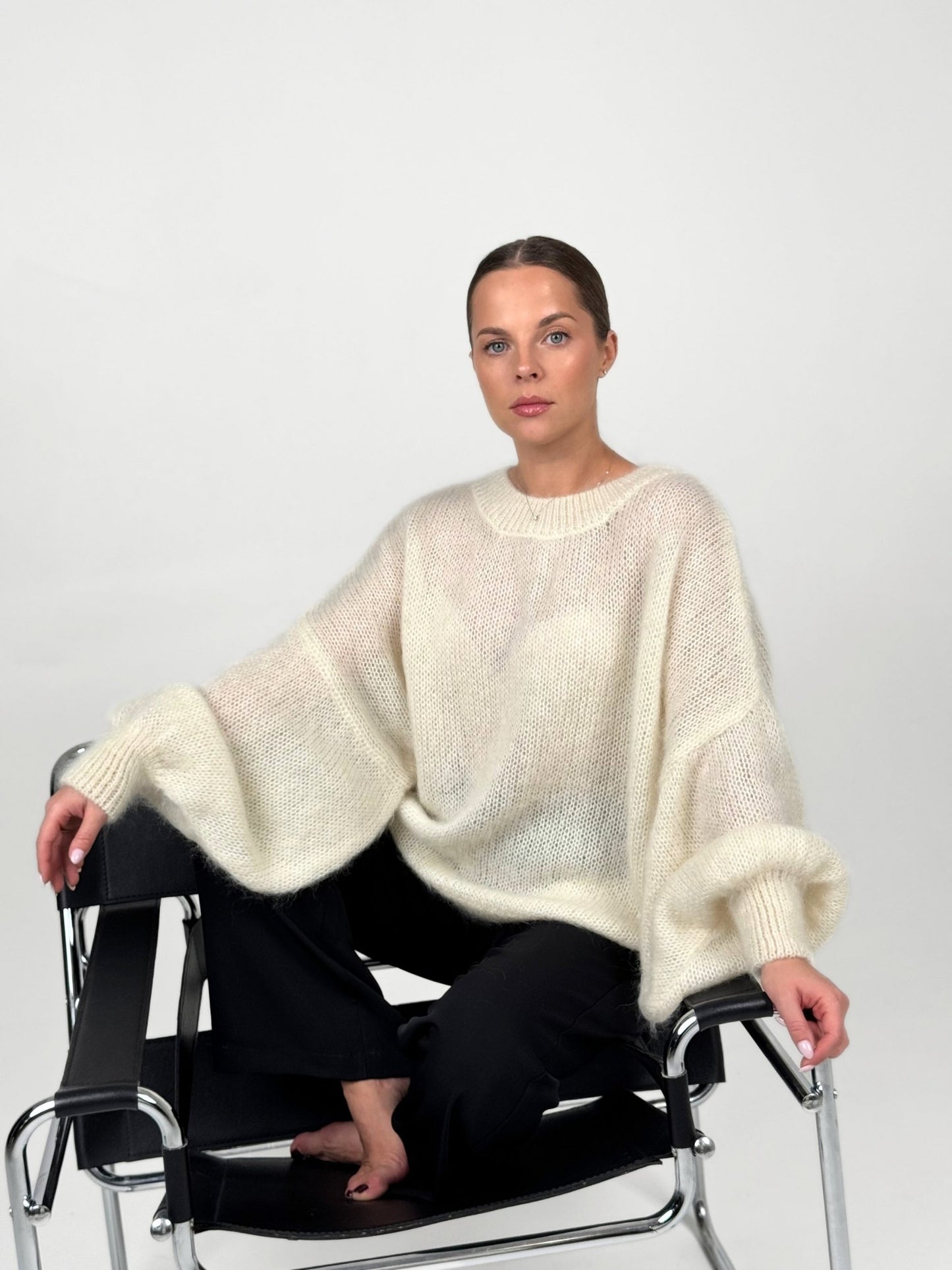 NOELLE baltas megztinis