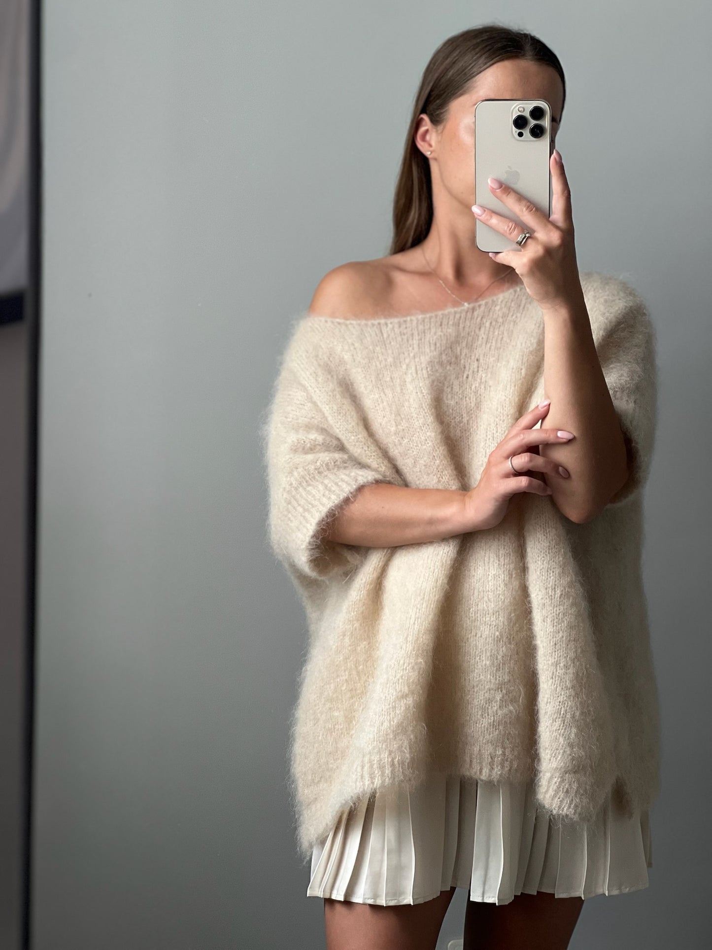 ELODIE rusvas megztinis