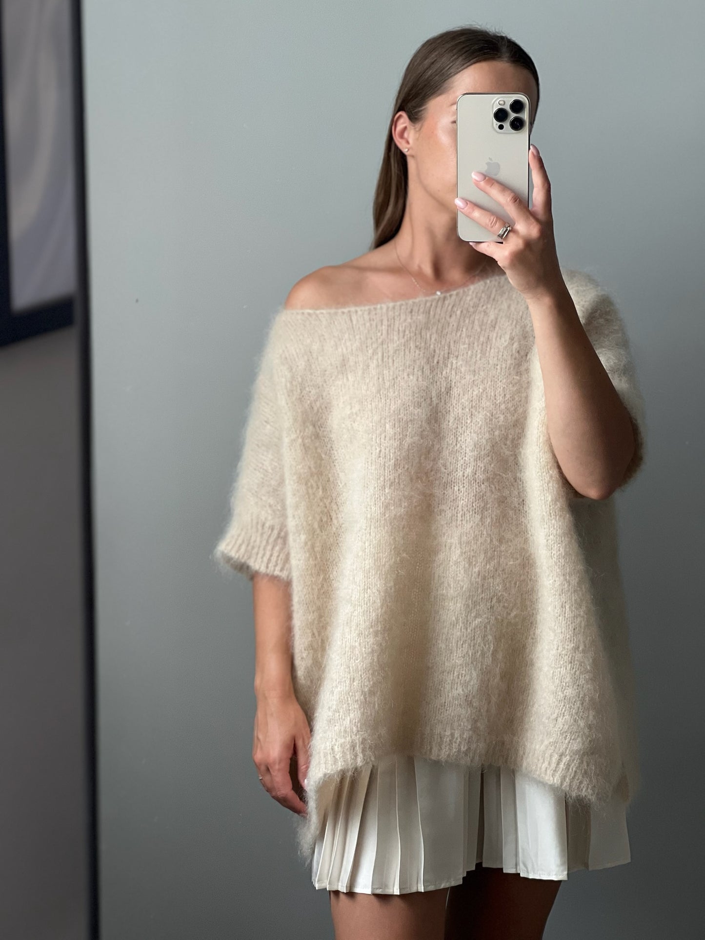 ELODIE rusvas megztinis