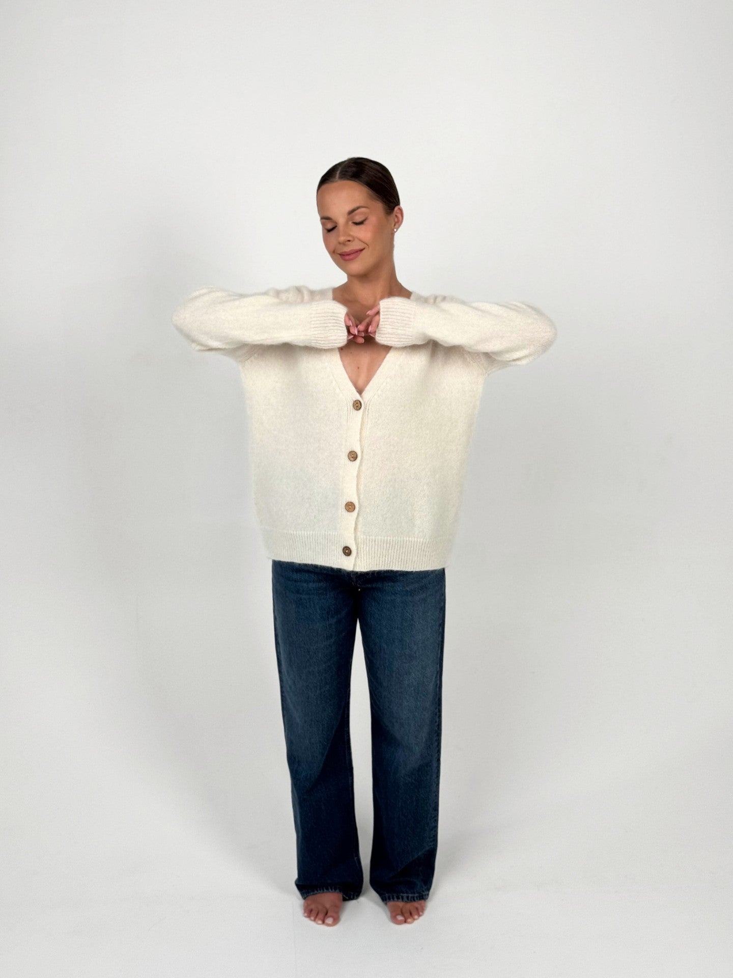 CAMILLE baltas megztinis