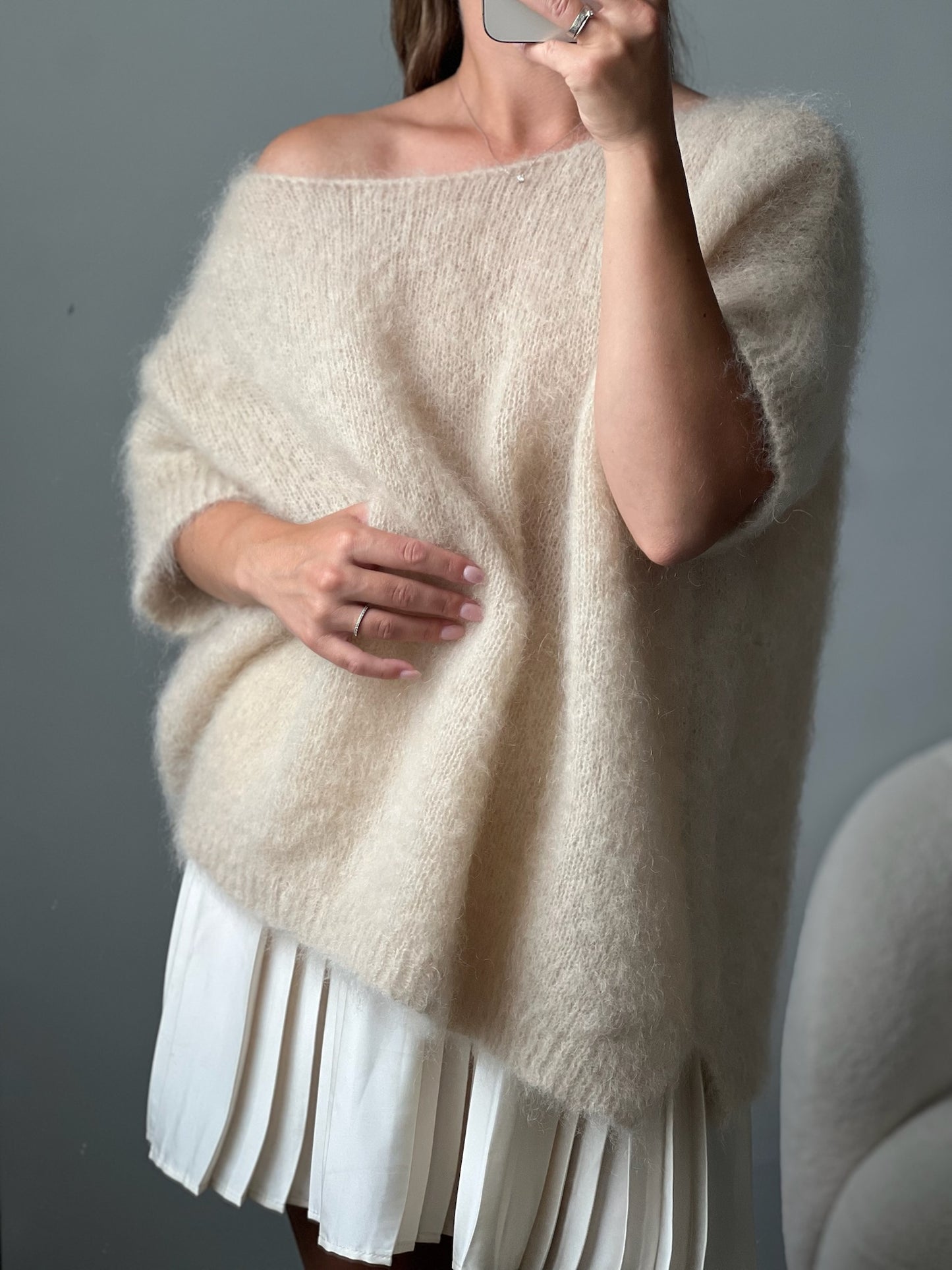 ELODIE rusvas megztinis