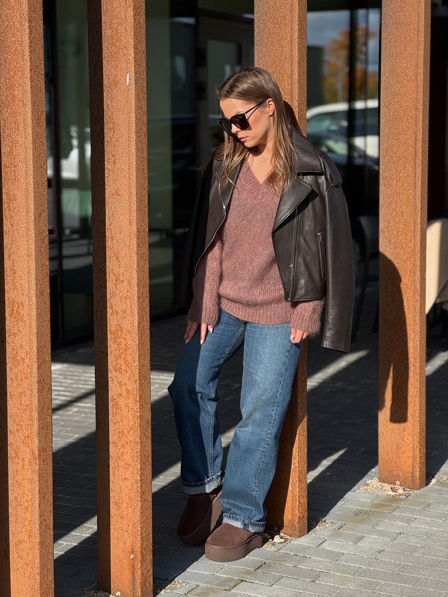 JULIETTE rudas megztinis