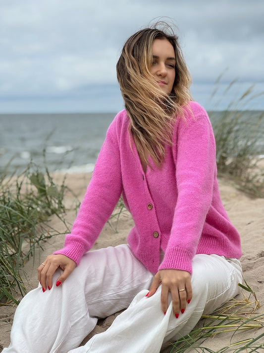 CAMILLE rožinis megztinis