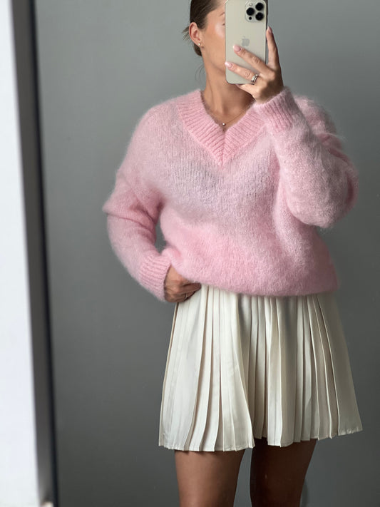 GABRIELLE rausvas megztinis