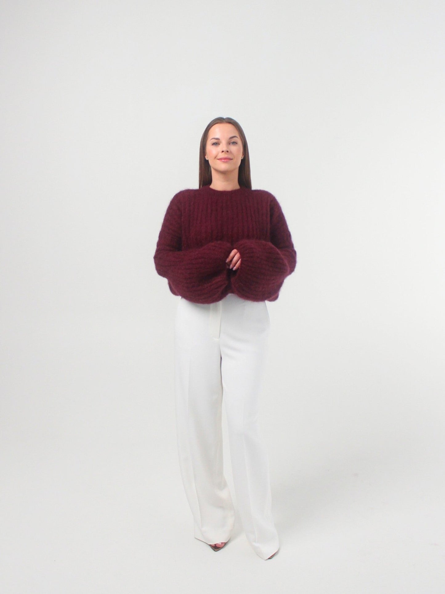 EMILY bordo megztinis