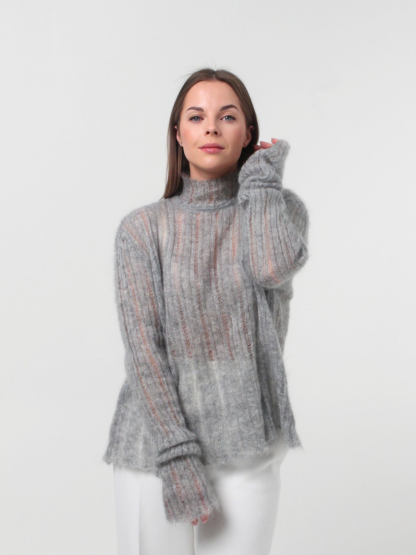 MODERNITÉ pilkas megztinis