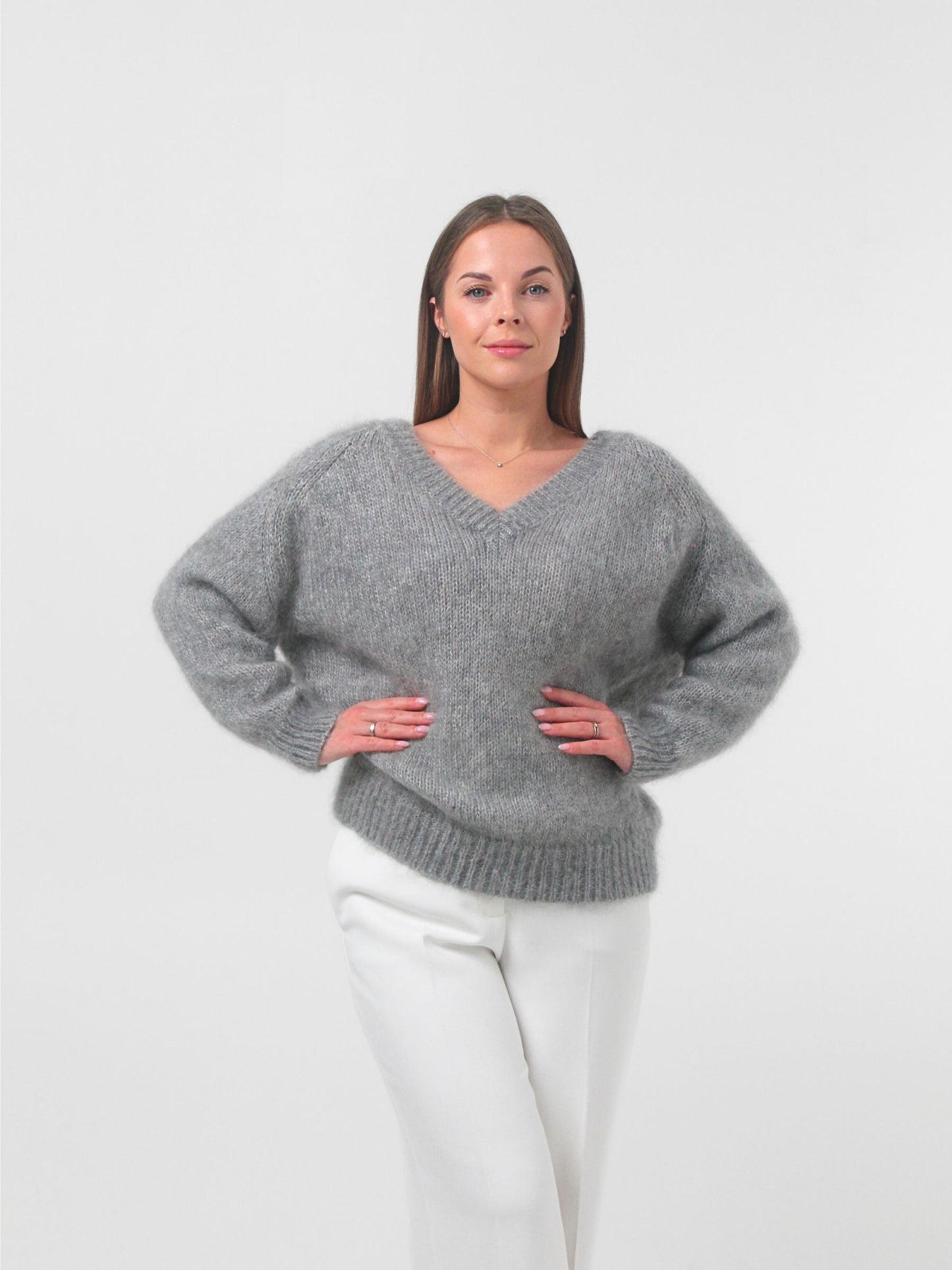 JULIETTE pilkas megztinis