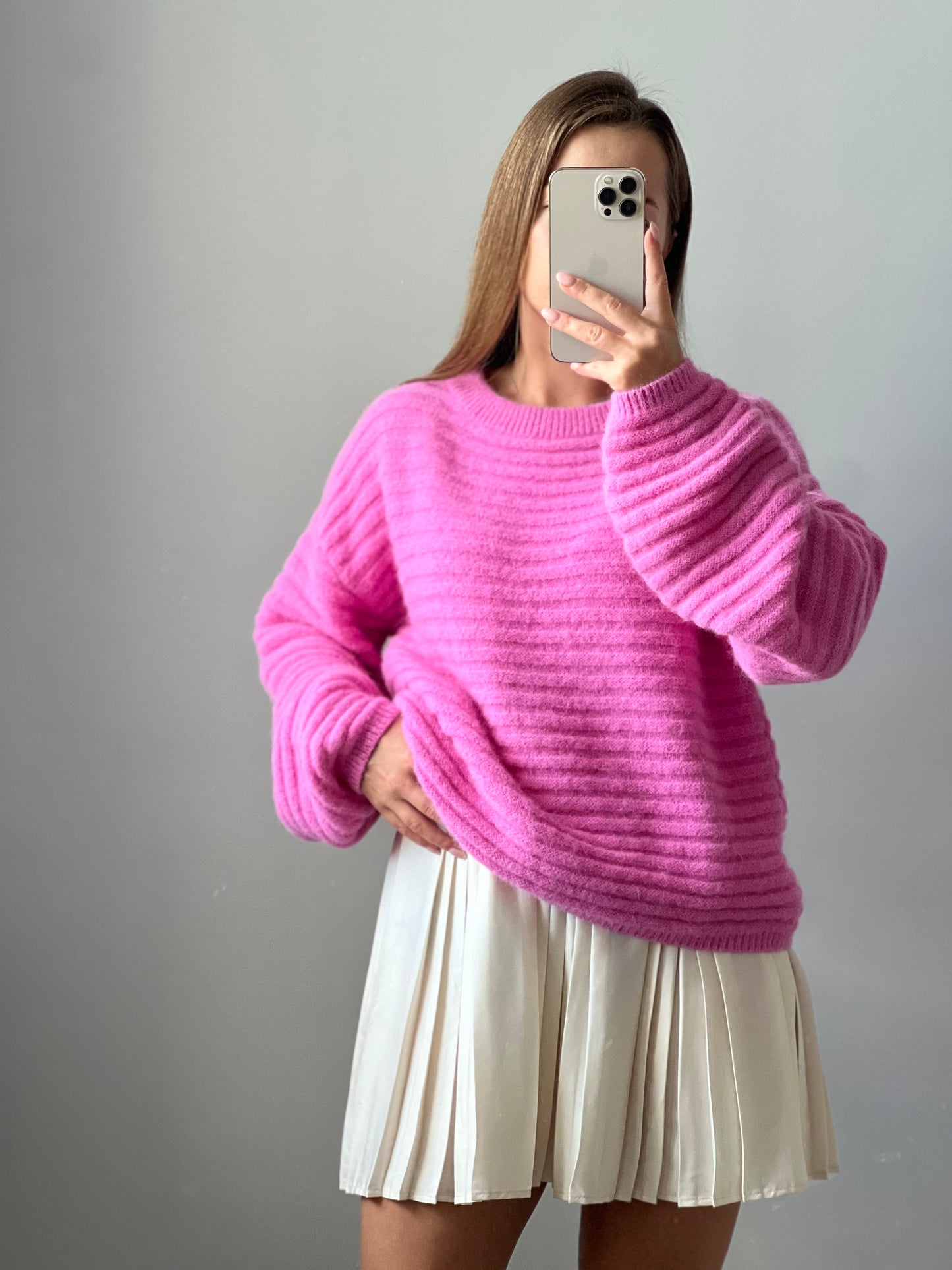 SOPHIE rožinis megztinis