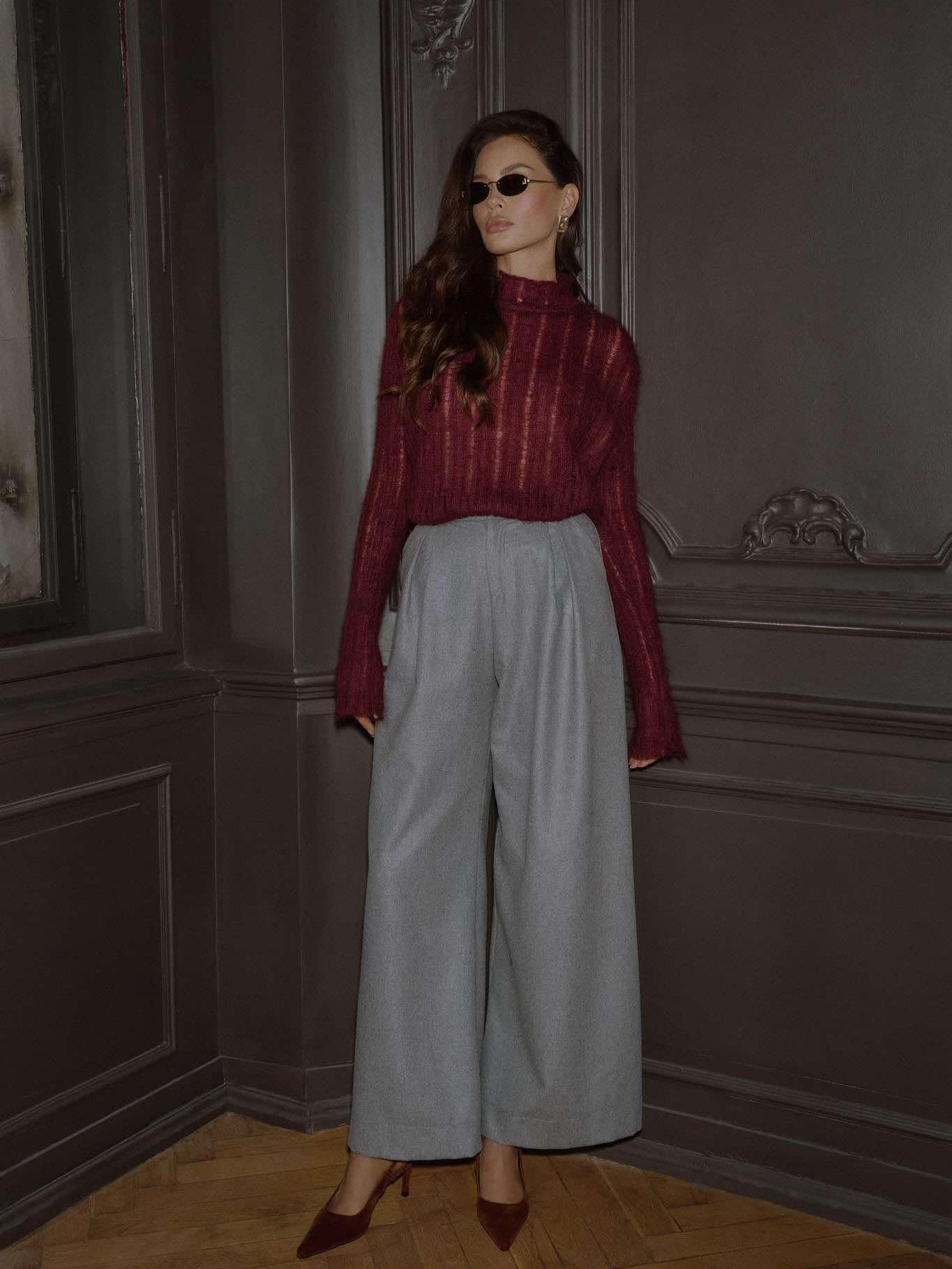 MODERNITÉ bordo megztinis